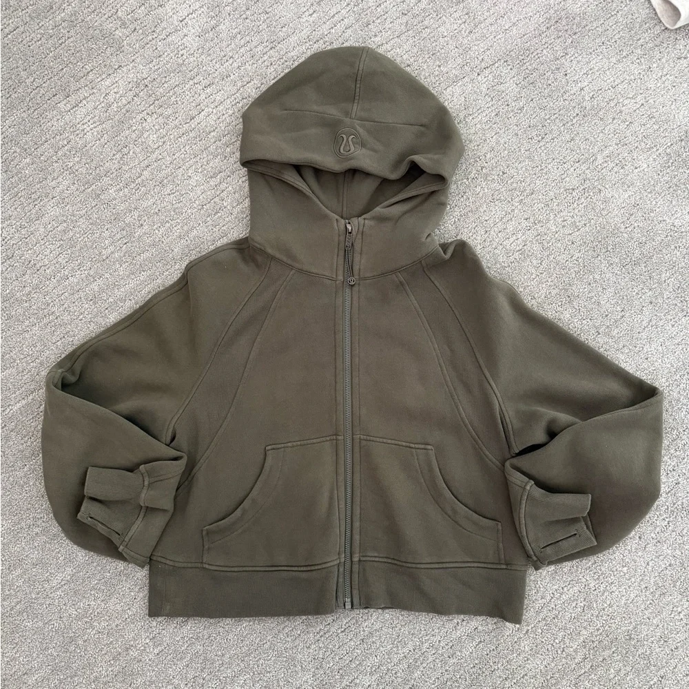 lululemon athletica Women’s Scuba Overside Full Zip Hoodie in Olive